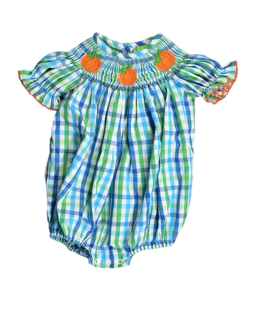 A Blue Bodysuits from Classic Whimsy in size 0-3M for girl. (Front View)