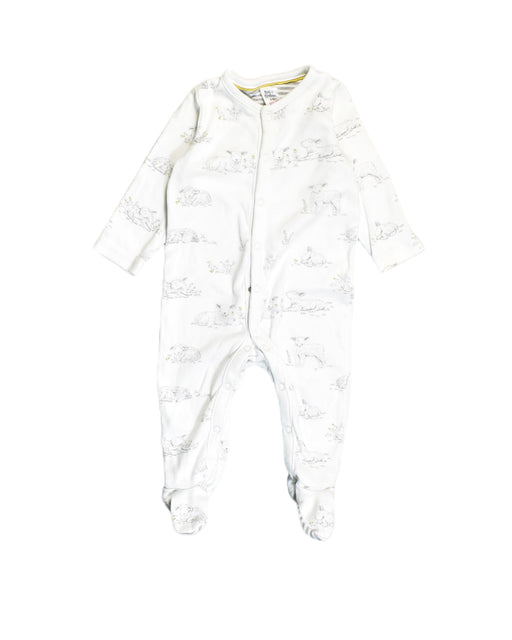 A White Onesies from Boden in size 3-6M for boy. (Front View)