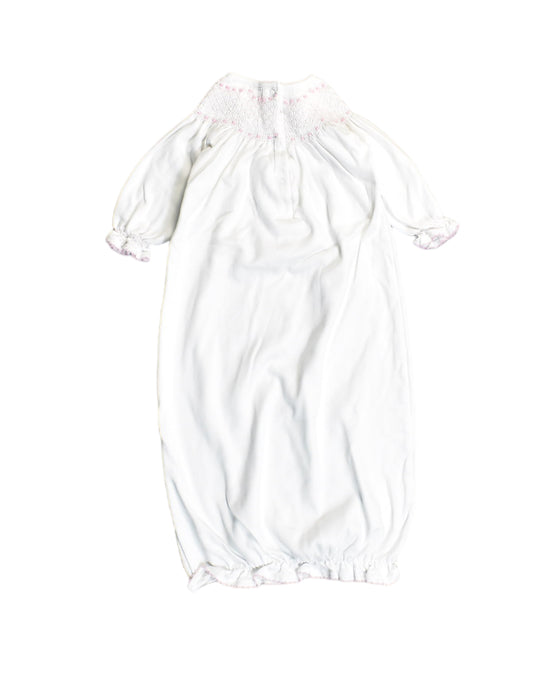 A White Nightgowns from The Beaufort Bonnet Company in size 0-3M for neutral. (Back View)