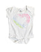 A White Bodysuits from Adidas in size 0-3M for girl. (Front View)