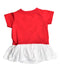 A Red Short Sleeve Dresses from Retykle in size 0-3M for girl. (Back View)