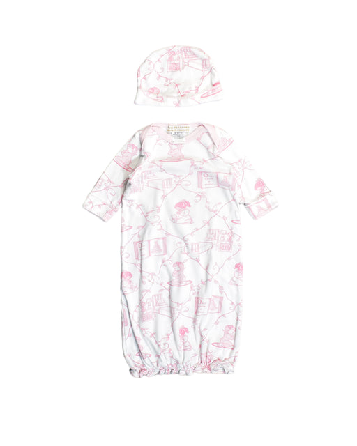 A Pink Nightgowns from The Beaufort Bonnet Company in size 0-3M for girl. (Front View)