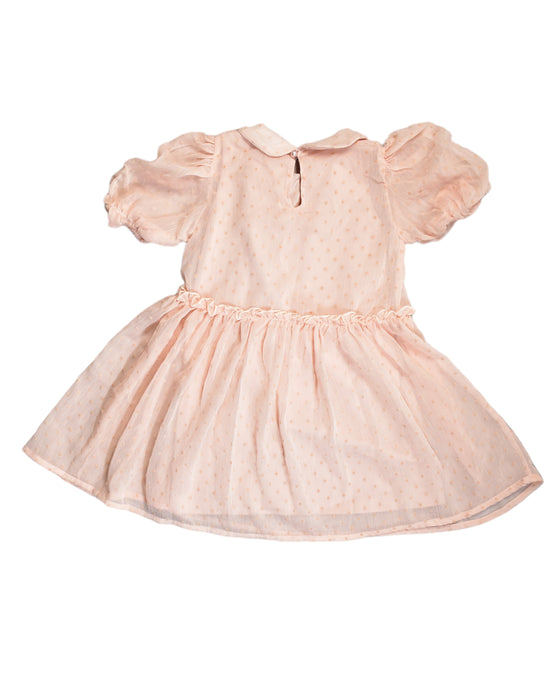 A Pink Short Sleeve Dresses from Coccodrillo in size 3T for girl. (Back View)
