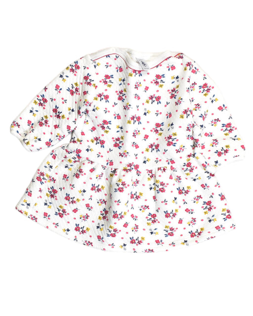 A White Long Sleeve Dresses from Petit Bateau in size 3-6M for girl. (Front View)