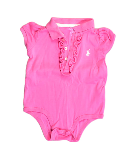 A Pink Bodysuits from Ralph Lauren in size 3-6M for girl. (Front View)