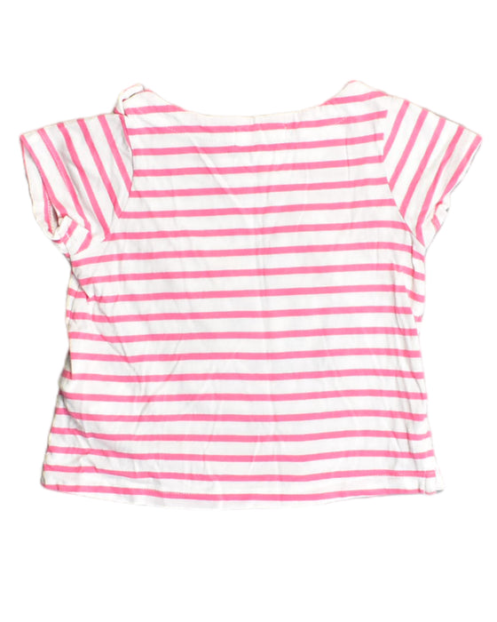 A Pink Short Sleeve Tops from Du Pareil au même in size 6-12M for girl. (Back View)