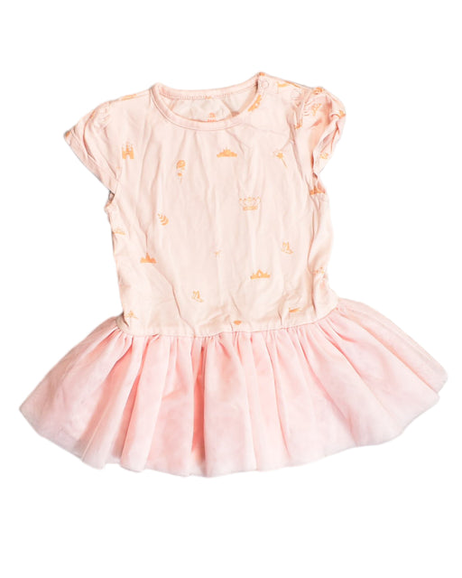 A Pink Short Sleeve Dresses from Elly in size 6-12M for girl. (Front View)