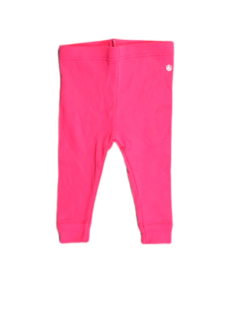 A Pink Leggings from Petit Bateau in size 0-3M for girl. (Front View)