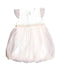 A White Short Sleeve Dresses from Le Petit Society in size 2T for girl. (Front View)