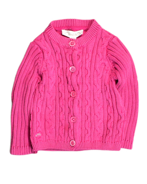 A Pink Cardigans from Chateau de Sable in size 12-18M for girl. (Front View)