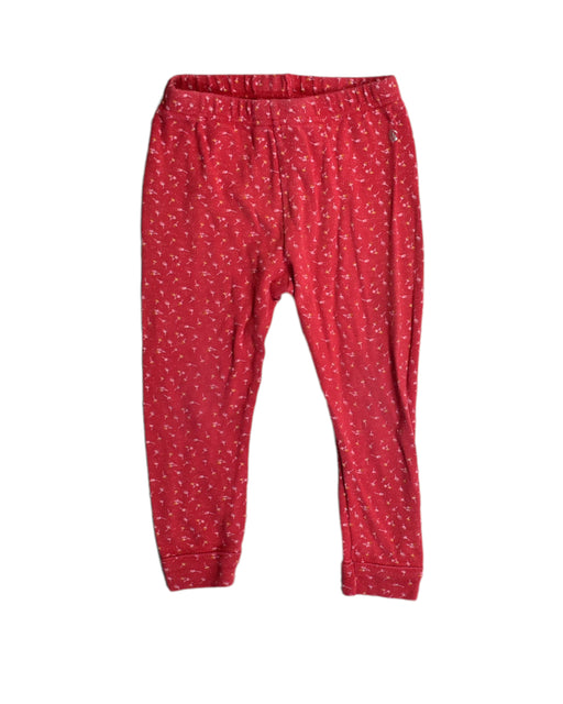 A Red Sweatpants from Petit Bateau in size 12-18M for girl. (Front View)