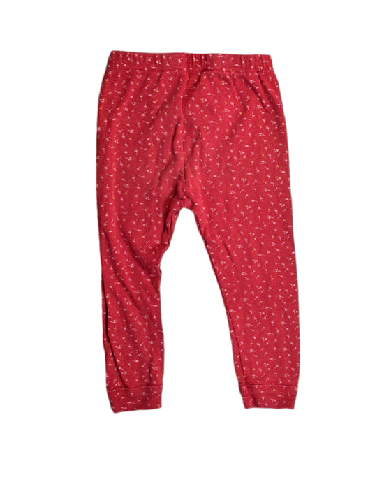 A Red Sweatpants from Petit Bateau in size 12-18M for girl. (Back View)