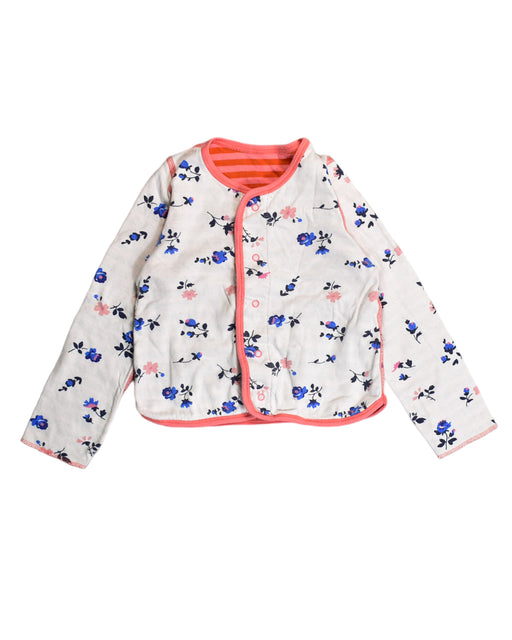 A White Cardigans from Petit Bateau in size 18-24M for girl. (Front View)