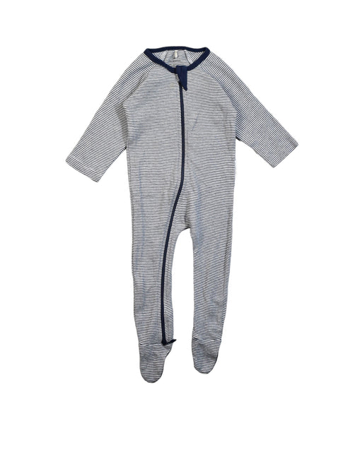 A Grey Onesies from Purebaby in size 3-6M for boy. (Front View)