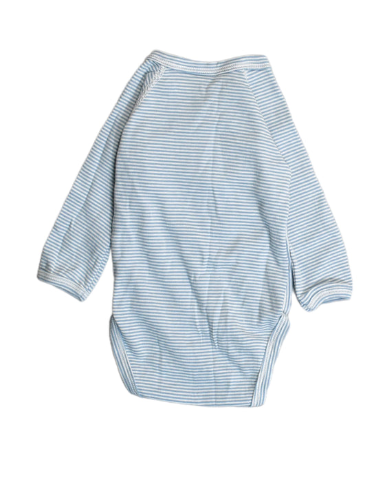 A Blue Bodysuits from Petit Bateau in size 0-3M for boy. (Back View)