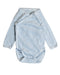 A Blue Bodysuits from Petit Bateau in size 0-3M for boy. (Front View)