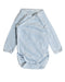 A Blue Bodysuits from Petit Bateau in size 0-3M for boy. (Front View)