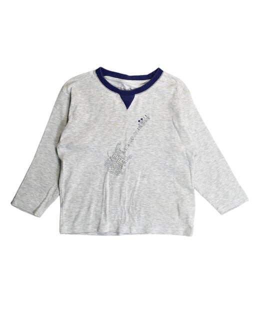 A Grey Long Sleeve Tops from Chateau de Sable in size 18-24M for boy. (Front View)