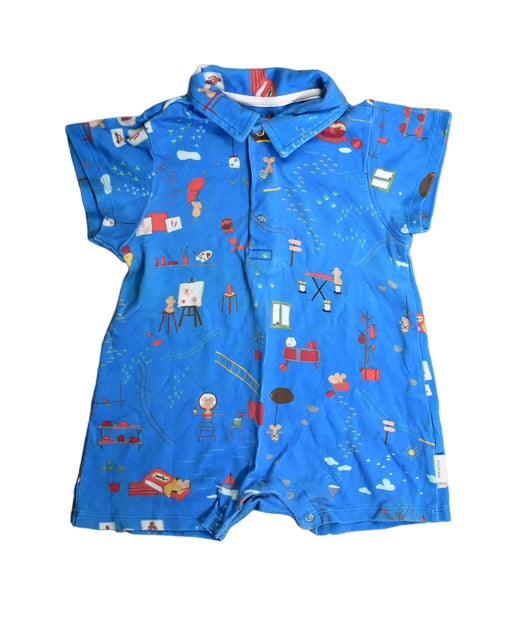 A Blue Rompers from Sea Apple in size 6-12M for boy. (Front View)