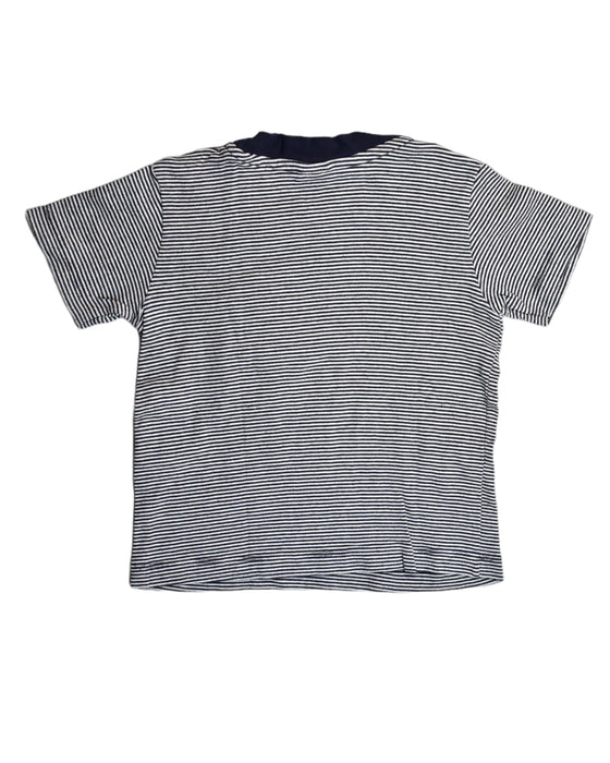 A Grey T Shirts from Petit Bateau in size 3T for boy. (Back View)