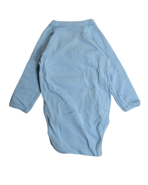 A Blue Bodysuits from Petit Bateau in size 0-3M for boy. (Back View)