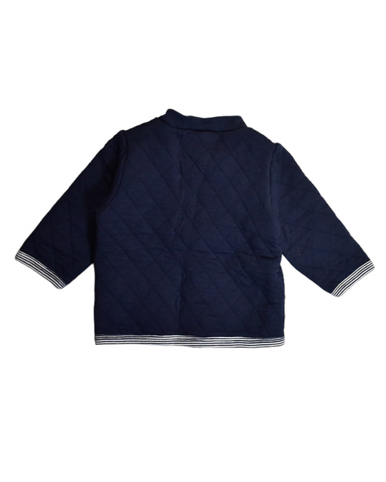 A Navy Puffer/Quilted Coats & Outerwear from Petit Bateau in size 3-6M for boy. (Back View)