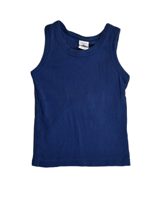 A Blue Sleeveless Tops from Petit Bateau in size 3T for boy. (Front View)