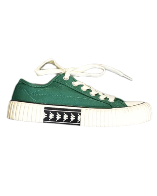 A Green Sneakers from Kappa in size 12Y for boy. (Front View)