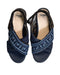 A Blue Sandals from Fendi in size 7Y for girl. (Back View)