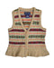A Brown Sweater Vests from Ralph Lauren in size 4T for girl. (Front View)