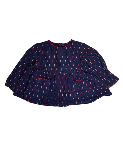A Navy Long Sleeve Tops from Bout'Chou in size 6-12M for girl. (Front View)