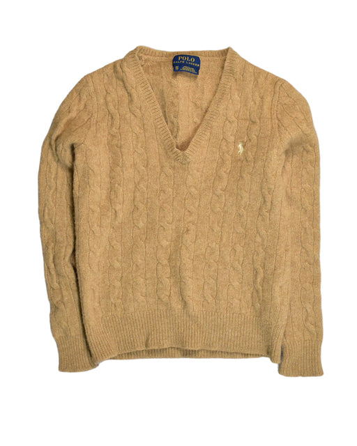 A Brown Knit Sweaters from Polo Ralph Lauren in size 5T for boy. (Front View)
