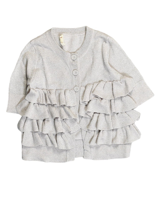 A Grey Long Sleeve Tops from Seed in size 3T for girl. (Front View)