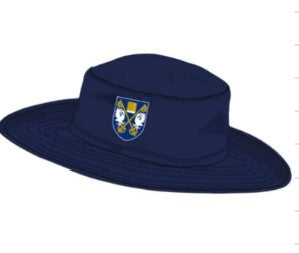 A Navy Sun Hats from  Brighton College in size S for neutral. (Front View)
