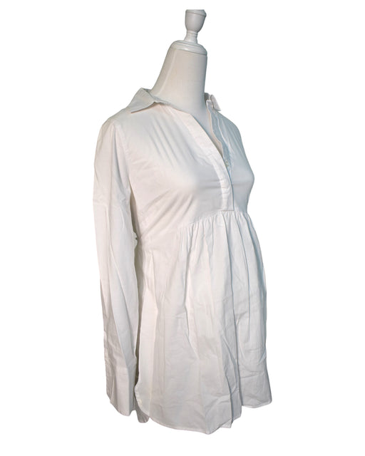 A White Long Sleeve Tops from Blooming Marvellous in size M for maternity. (Front View)