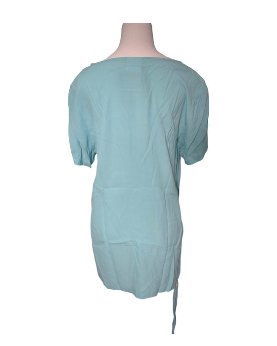 A Blue Short Sleeve Dresses from Mamalicious in size L for maternity. (Back View)