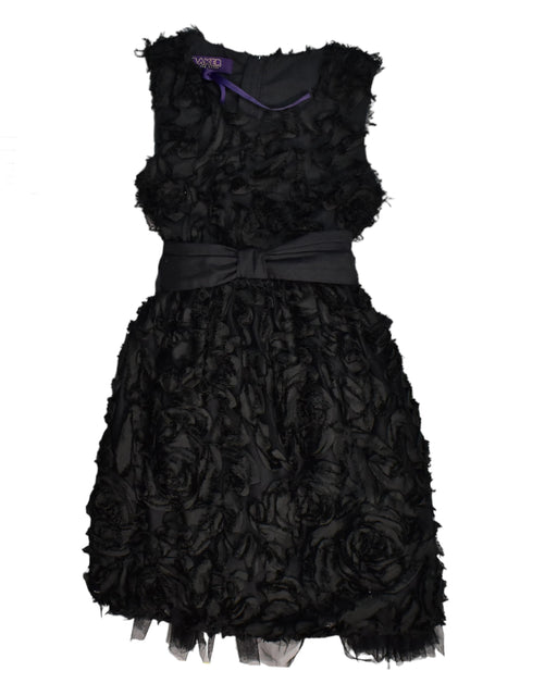 A Black Sleeveless Dresses from Baker by Ted Baker in size 7Y for girl. (Front View)