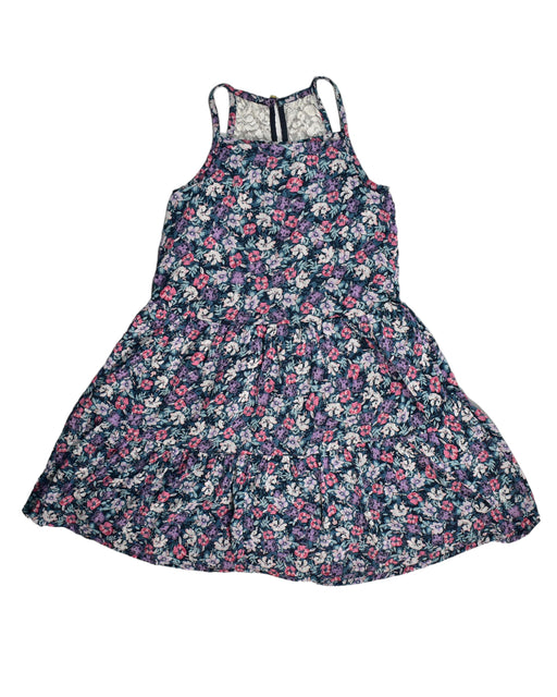 A Blue Sleeveless Dresses from Abercrombie  in size 5T for girl. (Front View)