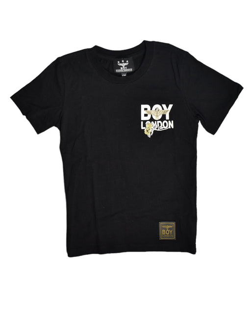 A Black T Shirts from Boy London in size 9Y for neutral. (Front View)