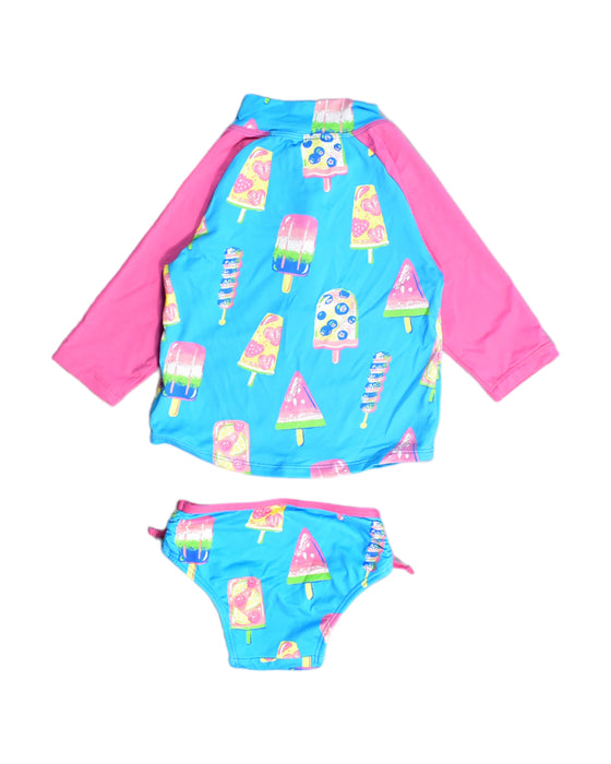A Blue Swim Sets from Hatley in size 2T for girl. (Back View)