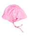A Pink Sun Hats from i play in size 12-18M for girl. (Front View)