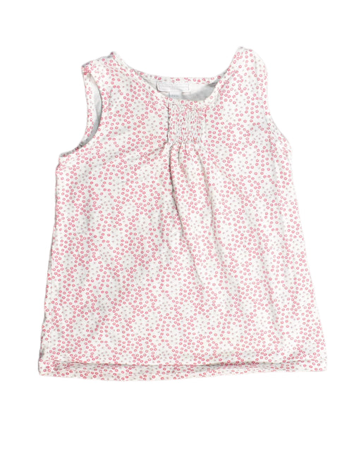 A White Sleeveless Tops from The Little White Company in size 6T for girl. (Front View)