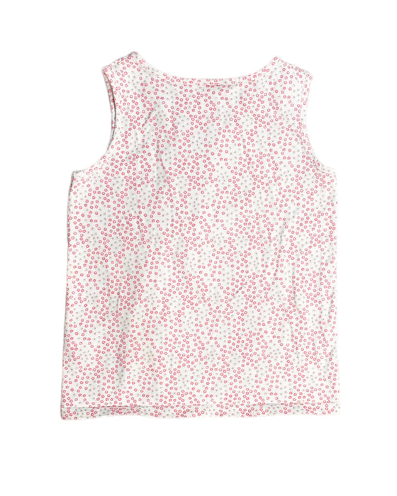 A White Sleeveless Tops from The Little White Company in size 6T for girl. (Back View)