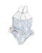 A Blue Swimsuits from Milkshake in size 7Y for girl. (Back View)
