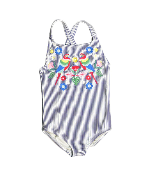 A Blue Swimsuits from Boden in size 3T for girl. (Front View)