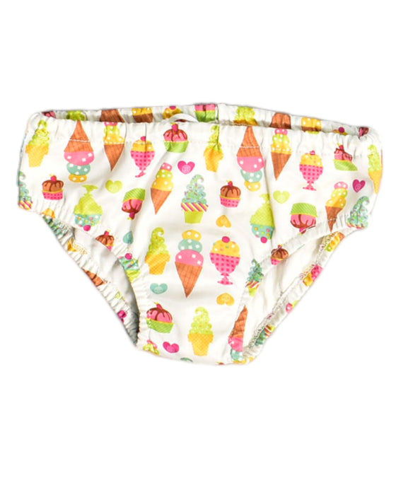A White Swim Diapers from Charlie Banana in size XL for girl. (Front View)
