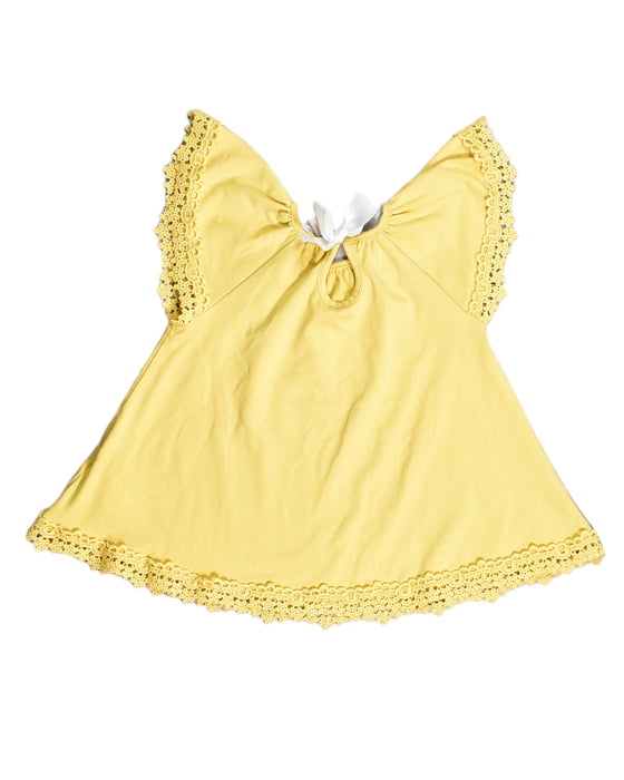 A Yellow Sleeveless Dresses from Shabby Chic in size 18-24M for girl. (Back View)