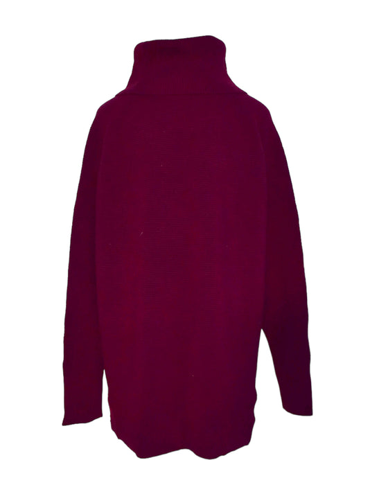 A Burgundy Knit Sweaters from Hatch in size O/S for maternity. (Back View)