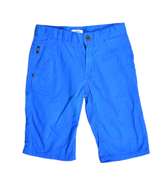 A Blue Shorts from Boss in size 10Y for boy. (Front View)