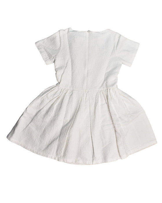 A White Short Sleeve Dresses from Gingersnaps in size 10Y for girl. (Back View)